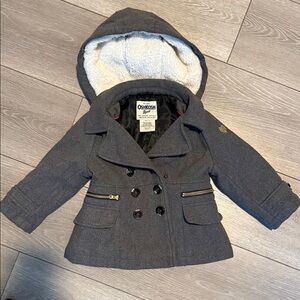 OshKosh B'gosh Charcoal Peacoat with Hood 2T